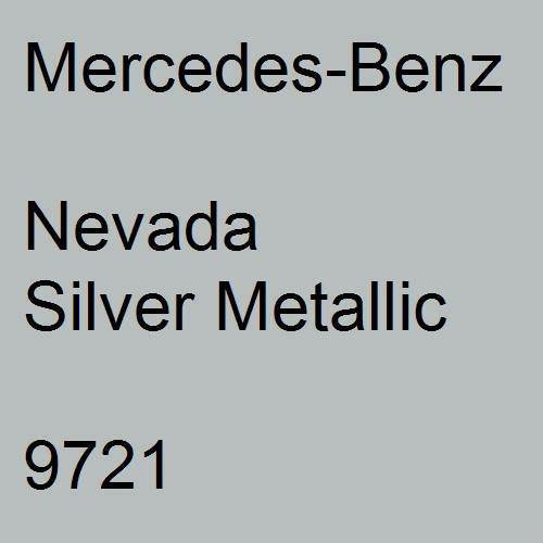 Mercedes-Benz, Nevada Silver Metallic, 9721.